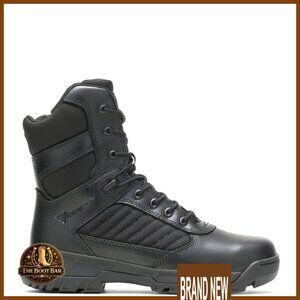 Tactical Sport Boots Side Zip Military Work Safety Shoes Durable Leather